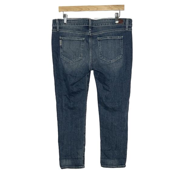 Paige Jimmy Jimmy Crop Distressed Denim Capri Pants Size 29 - Picture 2 of 4